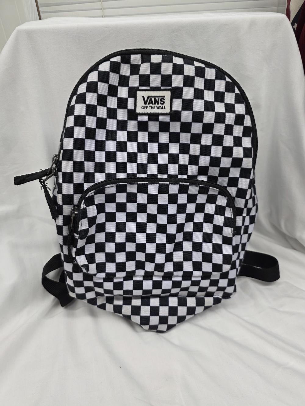 Vans Black and White Checkerboard Backpack